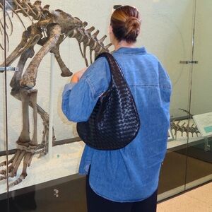 Abercrombie & Fitch Black Woven Bag